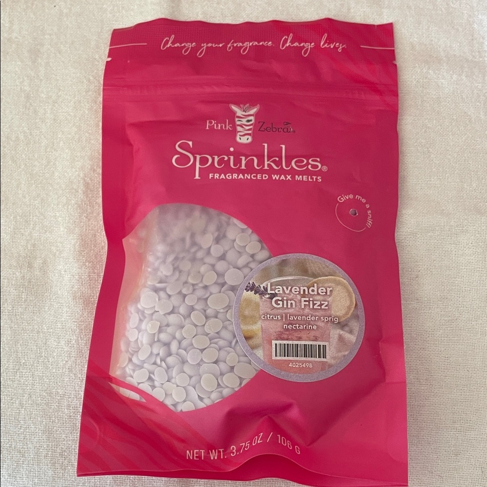 Pink Zebra Lavender Gin Fizz Sprinkles